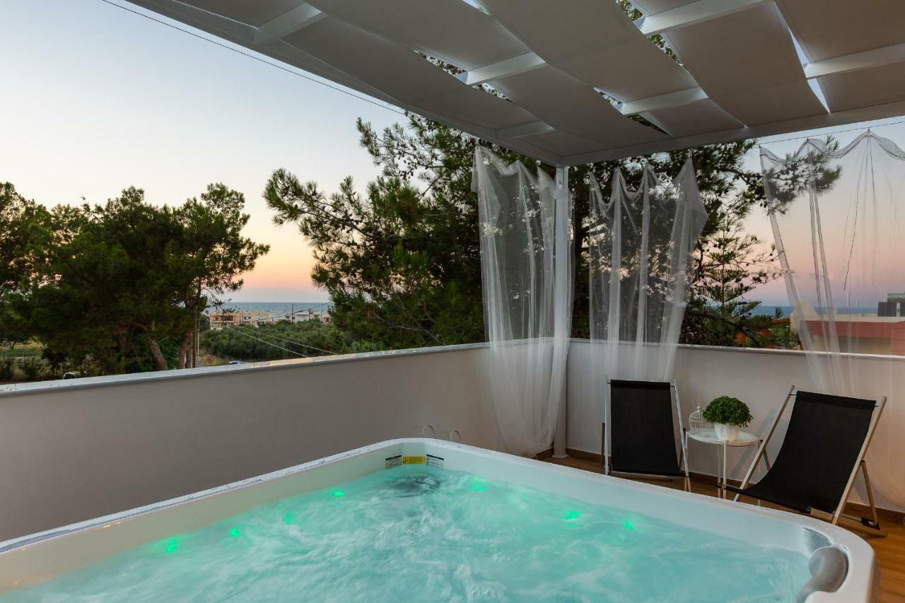 Nisos Villa, Pool & Heated Spawhirlpool, Walking To Beach, By Thinkvilla Sfáka Exterior foto